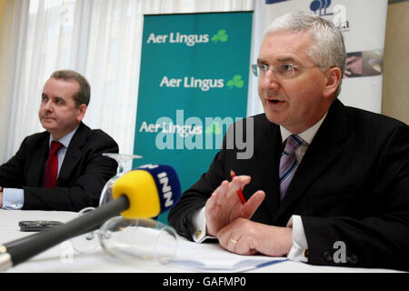 Lancement d'Aer Lingus nouvelle route Banque D'Images