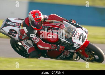 Motocyclisme - British Superbike - Donington Park Banque D'Images