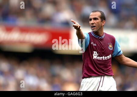 Soccer - FA Barclaycard Premiership - Chelsea contre West Ham United.Paolo Di Di Canio, Ham Ouest Unis Banque D'Images