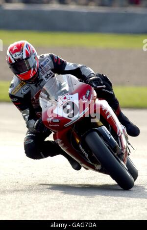 Motocyclisme - British Superbike - Donington Park Banque D'Images