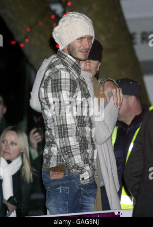 Visite Beckhams Winter Wonderland Patinoire - Londres Banque D'Images