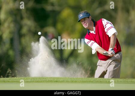 Golf - le 34e Ryder Cup matches - le Beffroi. Paul Azinger pendant la ronde d'entraînement Banque D'Images