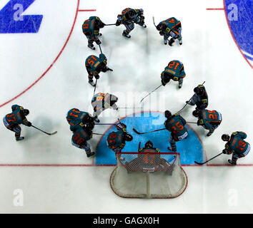 Hockey sur glace - Challenge Cup - Final - v Sheffield Steelers Panthers de Nottingham - Hallam FM Arena Banque D'Images