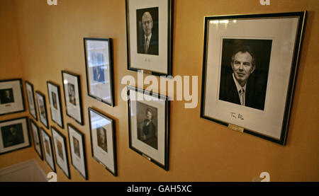 Portrait de Blair à 10 Downing Street Banque D'Images