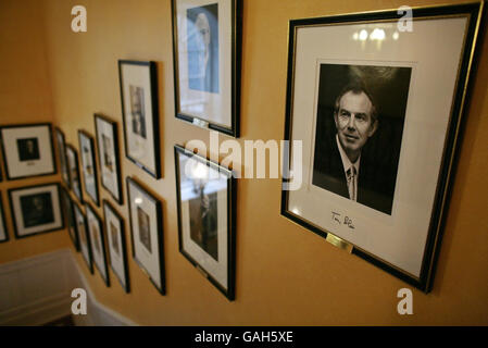 Portrait de Blair à 10 Downing Street Banque D'Images