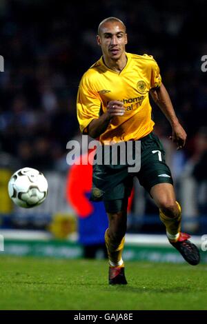 Football - coupe de l'UEFA - deuxième tour - deuxième jambe - Blackburn Rovers / Celtic. Henrik Larsson, Celtic Banque D'Images