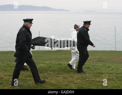 Corps découvert à Bray Head Banque D'Images