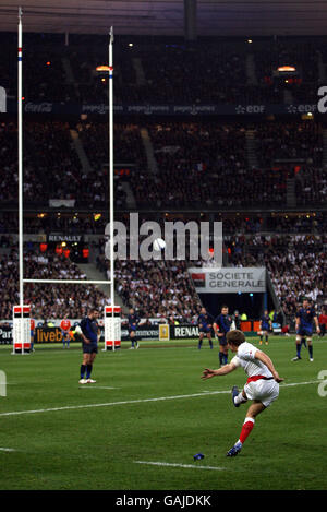 Rugby Union - RBS 6 Nations Championship 2008 - France / Angleterre - Stade de France.Jonny Wilkinson, en Angleterre, est passible d'une peine Banque D'Images