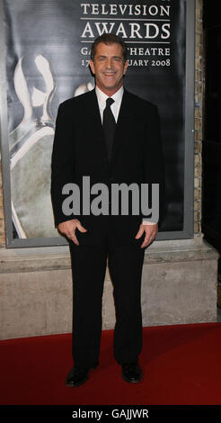 Prix irlandais du film et de la télévision.Mel Gibson arrive pour les Irish film and Television Awards au Gaiety Theatre de Dublin. Banque D'Images