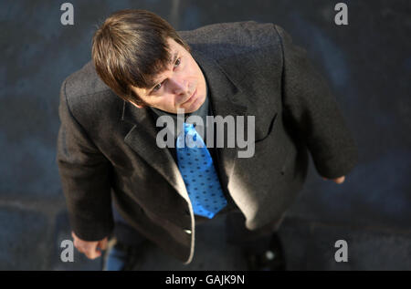 Ian Rankin handprints Banque D'Images