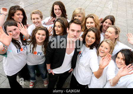 Jonathan Rhys-Meyers dos droits des enfants des rues de Calcutta Banque D'Images