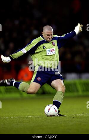 Football - Worthington Cup - troisième tour - Sheffield United / Leeds United. Paddy Kenny, gardien de but de Sheffield United Banque D'Images