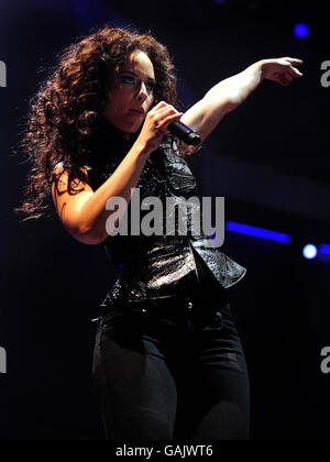 Alicia Keys en concert à la NIA (National Indoor Arena) à Birmingham. Banque D'Images