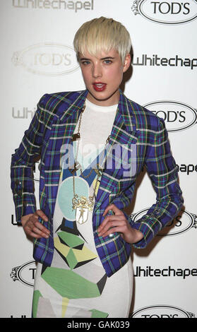 TOD's Art plus film Party - Londres.Agyness Deyn arrive à l'Art plus film Party du TOD au 1 Marylebone Road, Londres. Banque D'Images