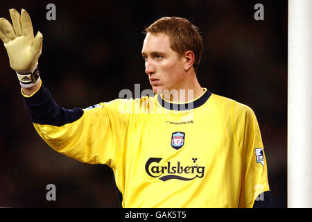 Football - Worthington Cup - demi-finale - première jambe - Sheffield United / Liverpool. Chris Kirkland, gardien de but de Liverpool Banque D'Images