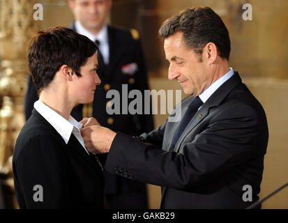 Sarkozy visite d'État à la France Banque D'Images