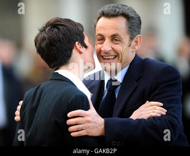 Sarkozy visite d'État à la France Banque D'Images