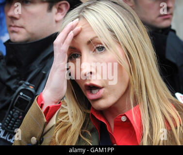 L'audience de divorce McCartney Banque D'Images