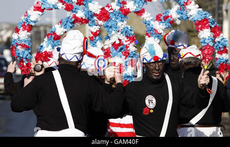 Le Britannia de coprah Dancers Banque D'Images