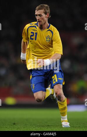 Football - International friendly - Suède v Brésil - Emirates Stadium. Christian Wilhelmsson, Suède Banque D'Images