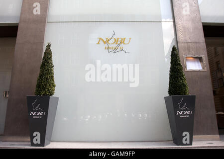 Le stock de boîtes de nuit de Londres. Une vue générale de Nobu à Berkeley Street, Londres. Banque D'Images