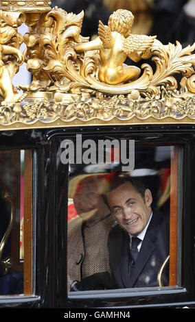 Sarkozy visite d'État à la France Banque D'Images