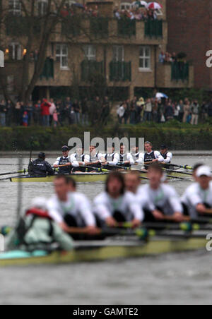 Aviron - Le Boat Race 2008 - Tamise Banque D'Images