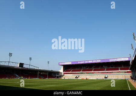 Soccer - Nationwide League Division One - Walsall c. Burnley. Vue générale sur le stade de Bescot, stade de Walsall Banque D'Images