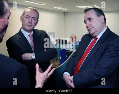 Salmond et Hutton à Édimbourg Banque D'Images