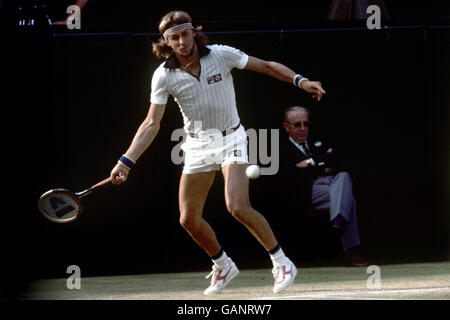 Tennis - Wimbledon All England Club - 1977 Banque D'Images