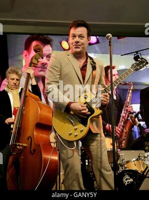 James Hunter lors du lancement du MOJO Magazine Honors List 2008 à HMV, 150 Oxford Street, Londres, W1 Banque D'Images