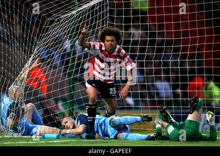 Soccer - Coca-Cola Football League One - Play Off - Semi Final - Doncaster Rovers v Southend United - Keepmoat Stadium Banque D'Images