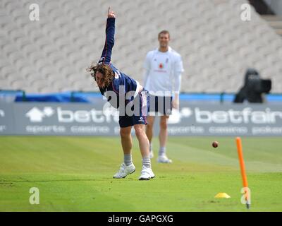 Cricket - Angleterre Session Filets et conférence de presse - Old Trafford Cricket Ground Banque D'Images