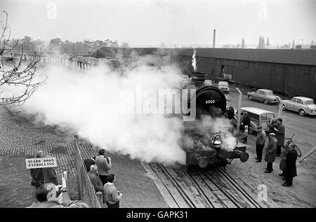 British Railways - Locomotives à vapeur - - Le Roi George V - Hereford - 1968 Banque D'Images