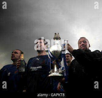 La finale de la Coupe de Soccer - Welsh - Llanelli AFC v Bangor City - Latham Park Banque D'Images