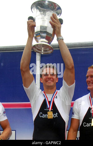 Aviron - coupe du monde 2007 - Bosbaan. Peter Reed de Grande-Bretagne Banque D'Images