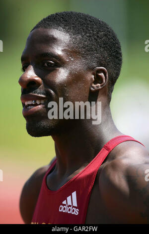 Athlétisme - British League - Réunion de Premiership - Alexander Stadium.L'athlète Dwain Chambers lors de la British League, première rencontre au stade Alexander, Birmingham. Banque D'Images