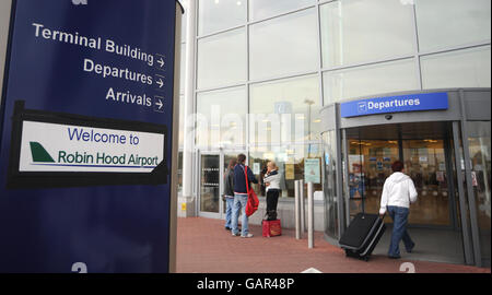 L'Aéroport Robin Hood Banque D'Images