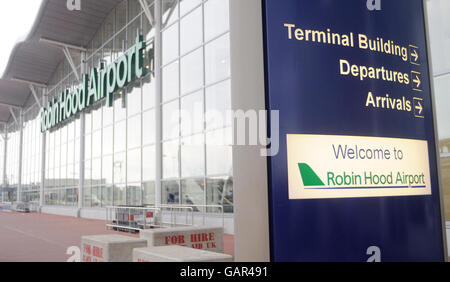 L'Aéroport Robin Hood Banque D'Images