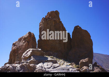 Los Roques, volcan du Teide, le Parc National du Teide, Teneriffe, Canaries, Espagne, Banque D'Images