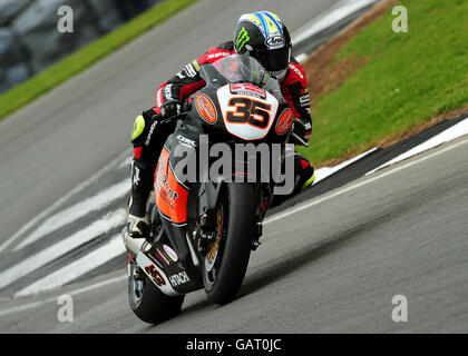 Moto - Bennetts British Superbike Championship - essais libres - Donnington Park - Banque D'Images