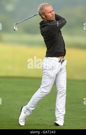 Golf - le Celtic Manor Wales ouvert en 2008 - deuxième partie - le Celtic Manor Resort.Per-Ulrik Johansson en action pendant la deuxième ronde de l'Open de gallois au Celtic Manor Resort Banque D'Images