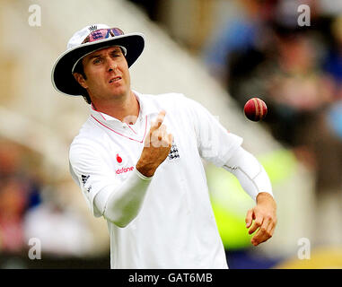 Le capitaine de l'Angleterre Michael Vaughan lors du troisième match de npower Test à Trent Bridge, Nottingham. Banque D'Images