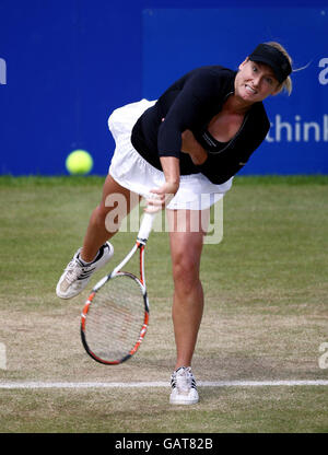 Tennis - le DFS Classic 2008 - jour six - Edgbaston Priory Club.Bethanie Mattek aux États-Unis en action pendant la demi-finale du DFS Classic au Edgbaston Priory Club de Birmingham. Banque D'Images