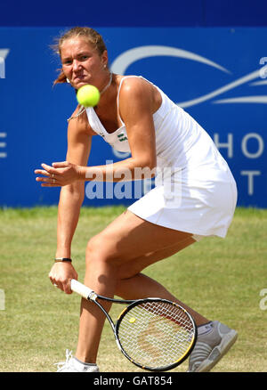 Tennis - le DFS Classic 2008 - jour six - Edgbaston Priory Club.Kateryna Bondarenko en Ukraine pendant la Classique DFS au Club du Prieuré Edgbaston à Birmingham. Banque D'Images