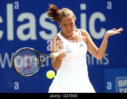 Tennis - le DFS Classic 2008 - jour six - Edgbaston Priory Club.Kateryna Bondarenko en Ukraine pendant la Classique DFS au Club du Prieuré Edgbaston à Birmingham. Banque D'Images