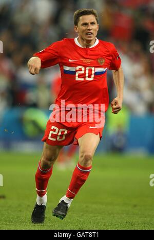 Football - Championnat d'Europe de l'UEFA 2008 - Groupe D - Grèce / Russie - Stade Wals Siezenheim. Igor Semshov, Russie Banque D'Images