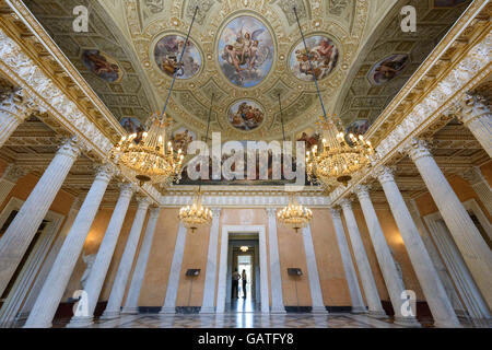 Rome. L'Italie. Villa Torlonia, salle de bal du Casino Nobile. Banque D'Images