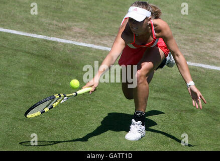 Caroline Wozniacki joue Samantha Stosur lors de l'International Women's Open 2008, Devonshire Park, Eastbourne. Banque D'Images