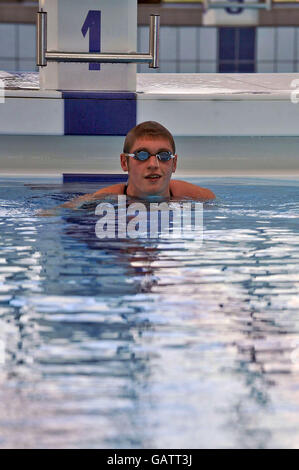 Jeux olympiques - Natation - David Davies Appuyez sur Jour - Pool international de Cardiff Banque D'Images